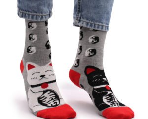 CALCETINES GATO DE LA SUERTE S/M