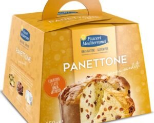 Panettone Sin Gluten Clásico sin Fruta Escarchada Piaceri Mediterranei 650g