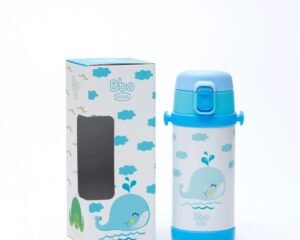 Termo con pajita ballena
