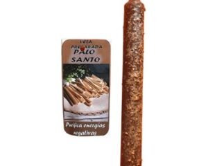 Vela preparada energía positiva y purificación