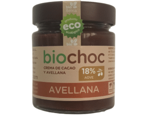 Crema de cacao y avellanas con Aove. Vegana
