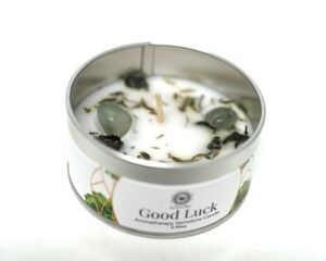 Vela de patchouli con aventurina