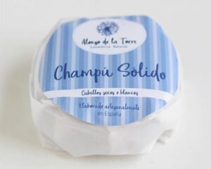 Champú sólido para cabello seco o blanco