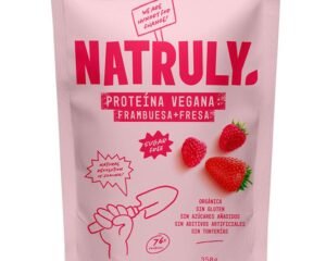 Proteína Vegana Frambuesa y Fresa Natruly Bio 350g