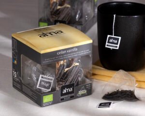 Infusión pirámides té ceilan vainilla