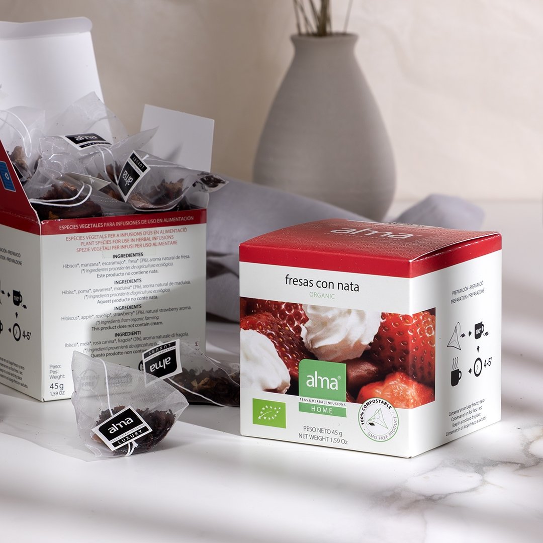 pirámides fresas con nata Alma