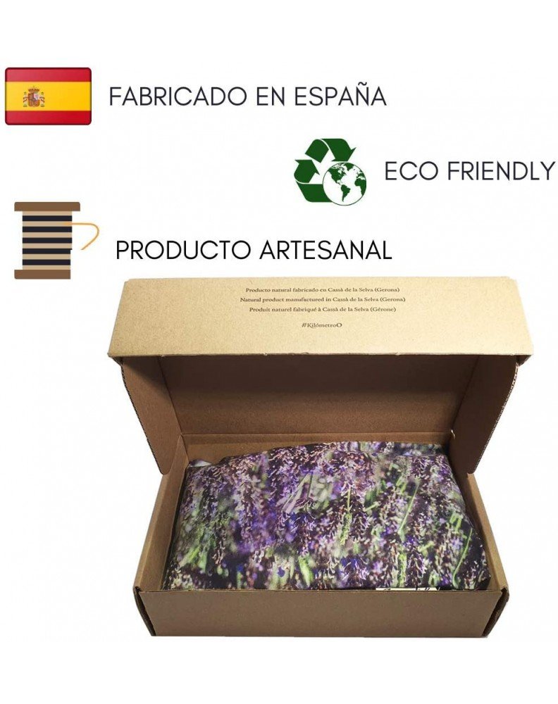 COJÍN DE SEMILLAS CON FUNDA LAVANDA - Imagen 4