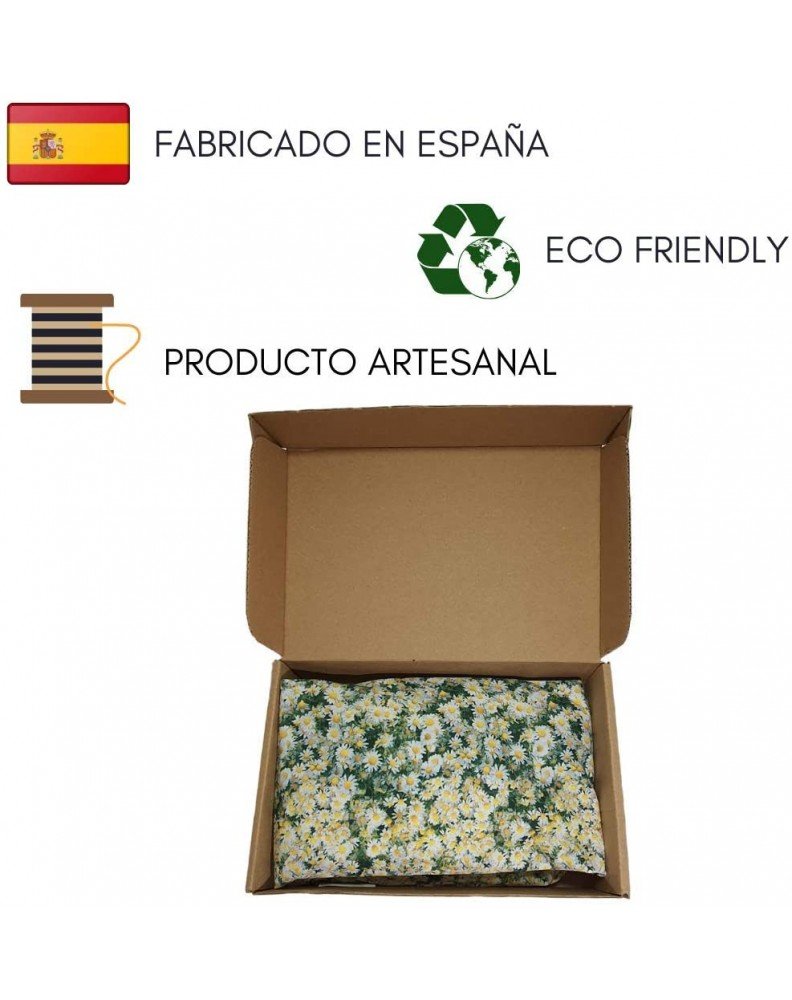 COJÍN DE SEMILLAS CON FUNDA MANZANILLA - Imagen 2