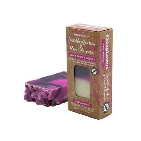 jabón artesano centella asiática y rosa mosqueta - Imagen 3