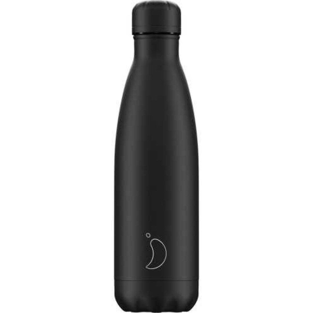 BOTELLA CHILLYS MATE NEGRO TOTAL 500 ml.