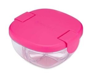 YUMBOX SNACK 3 COMPARTIMENTOS FUCSIA