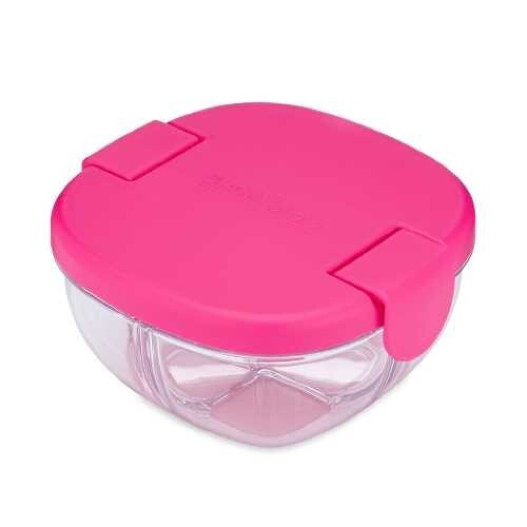 YUMBOX SNACK 3 COMPARTIMENTOS FUCSIA