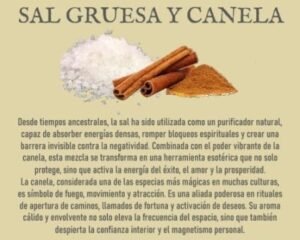 SAL ESOTÉRICA CON CANELA