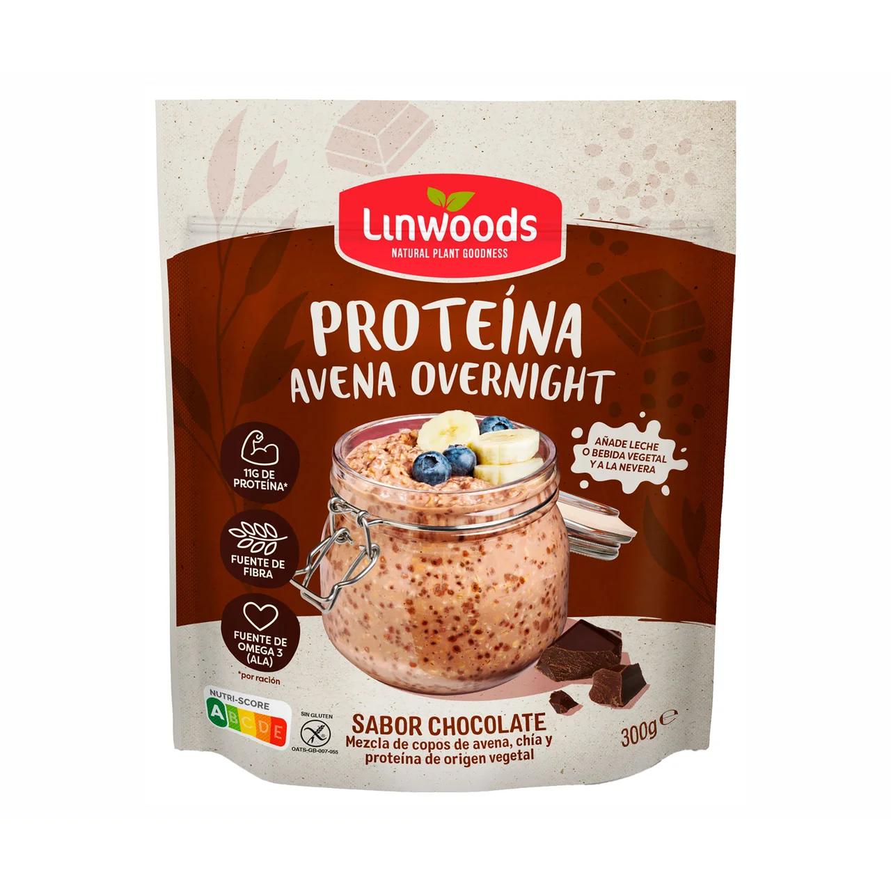 Avena Overnight Choco SinGluten 300g