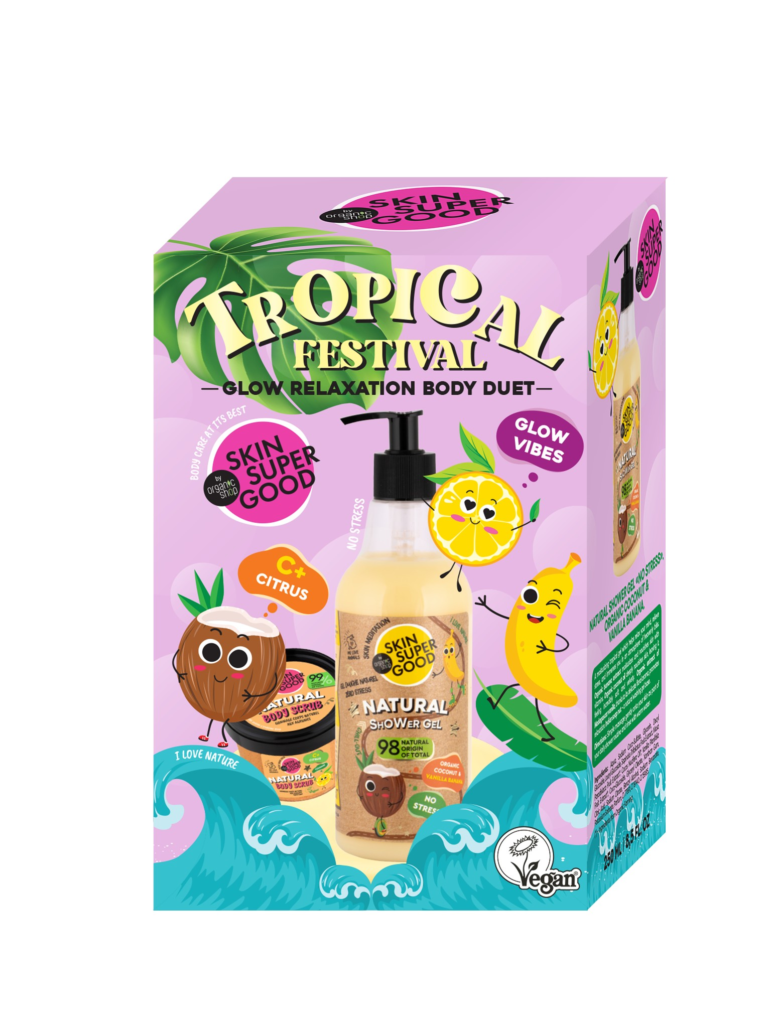 DÚO CORPORAL «FESTIVAL TROPICAL», 250 ML/100 ML