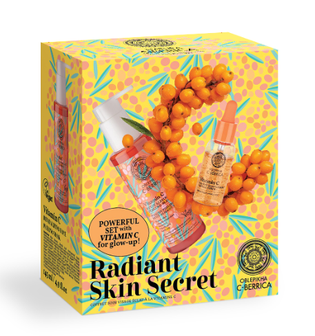 SET REGALO DE OBLEPIKHA C-BERRICA «RADIANT SKIN»: LIMPIADOR FACIAL, 145 ML + SÉRUM FACIAL, 30 ML