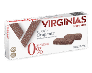 TURRÓN CHOCOLATE CRUJIENTE SIN AZUCAR/GLUTEN