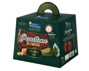 Panettone Sin Gluten "Dubai Style" para Rellenar Piaceri Mediterranei (750g)
