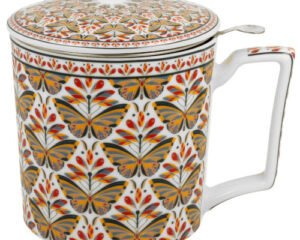 TAZA mariposas con infusor 400ml