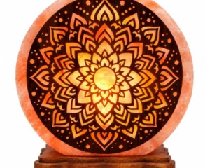 Lámpara de Sal del Himalaya Mandala